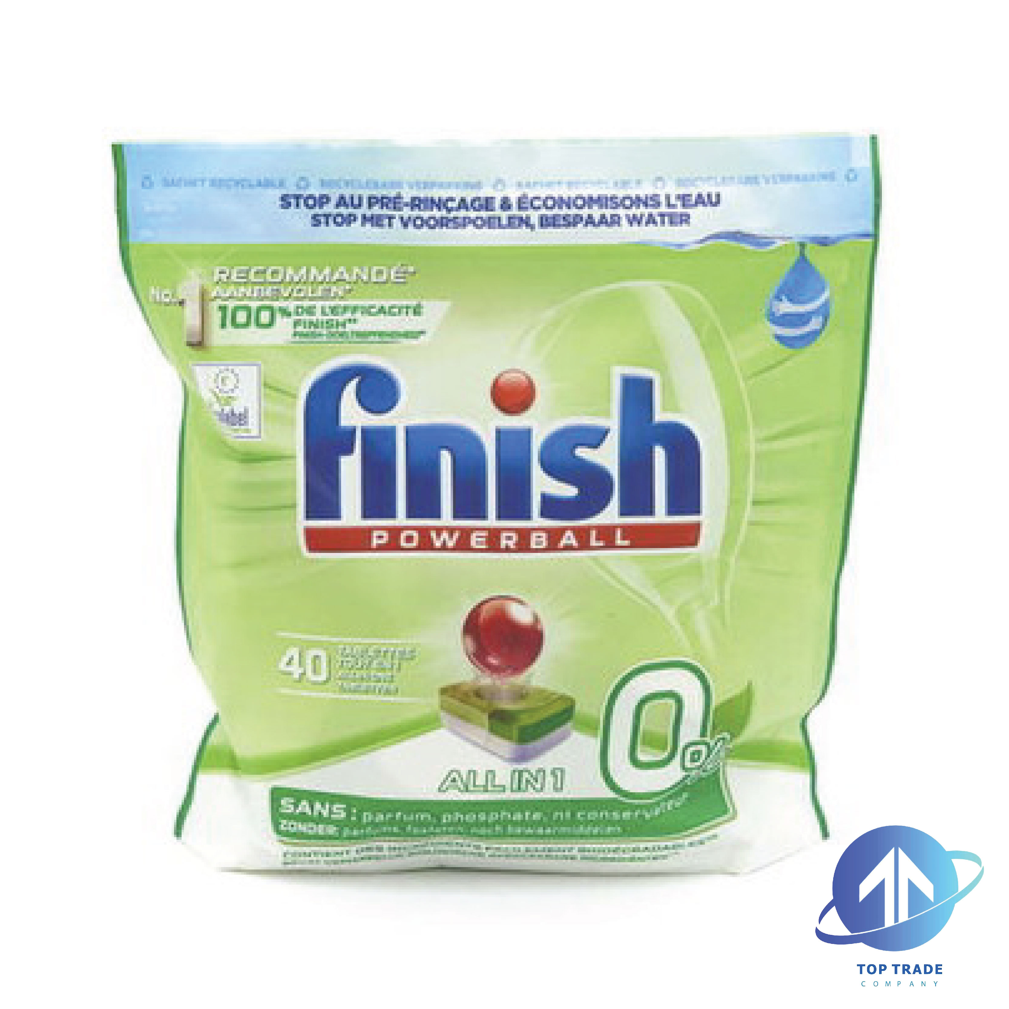Finish powerball All in 1 40 tabs Eco 0%