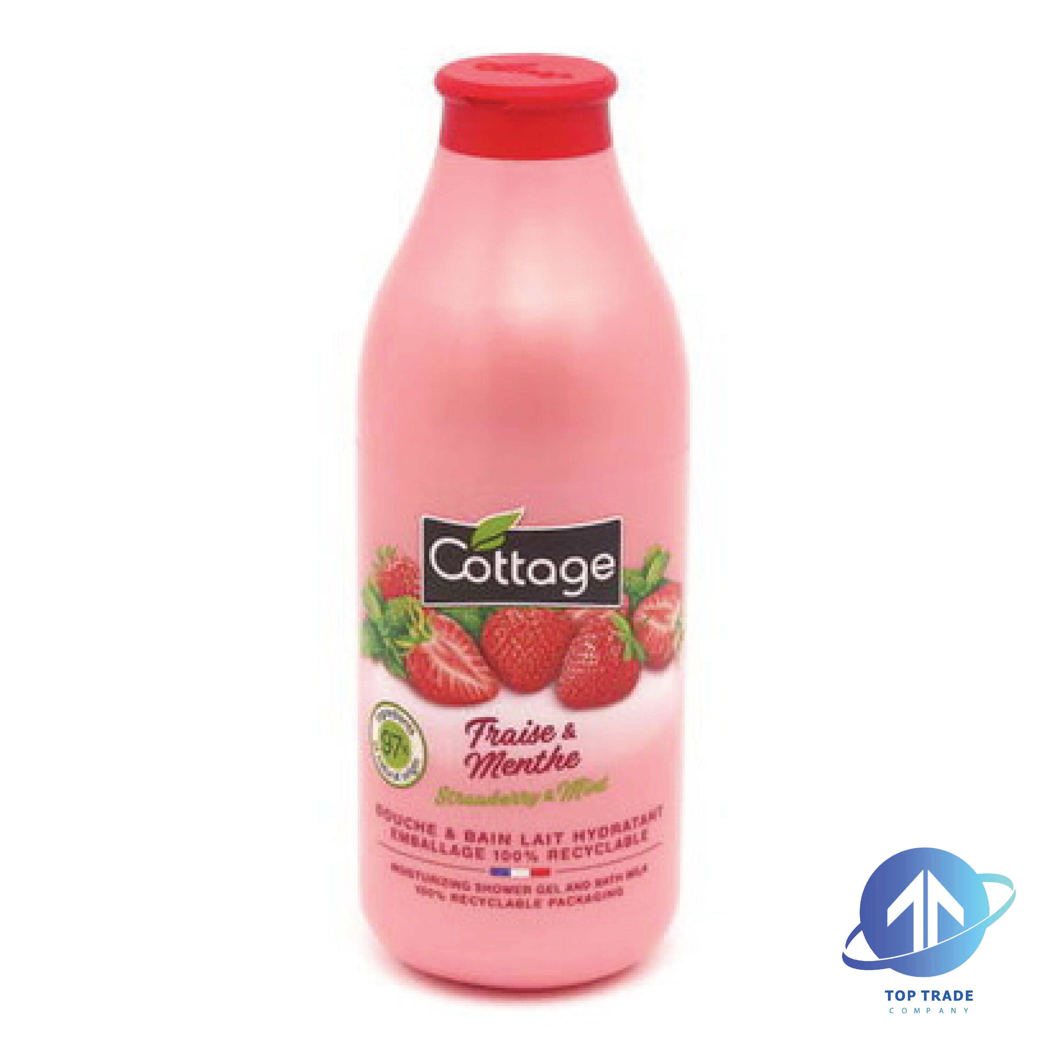 Cottage bad & shower Strawberry & Mint 750ml