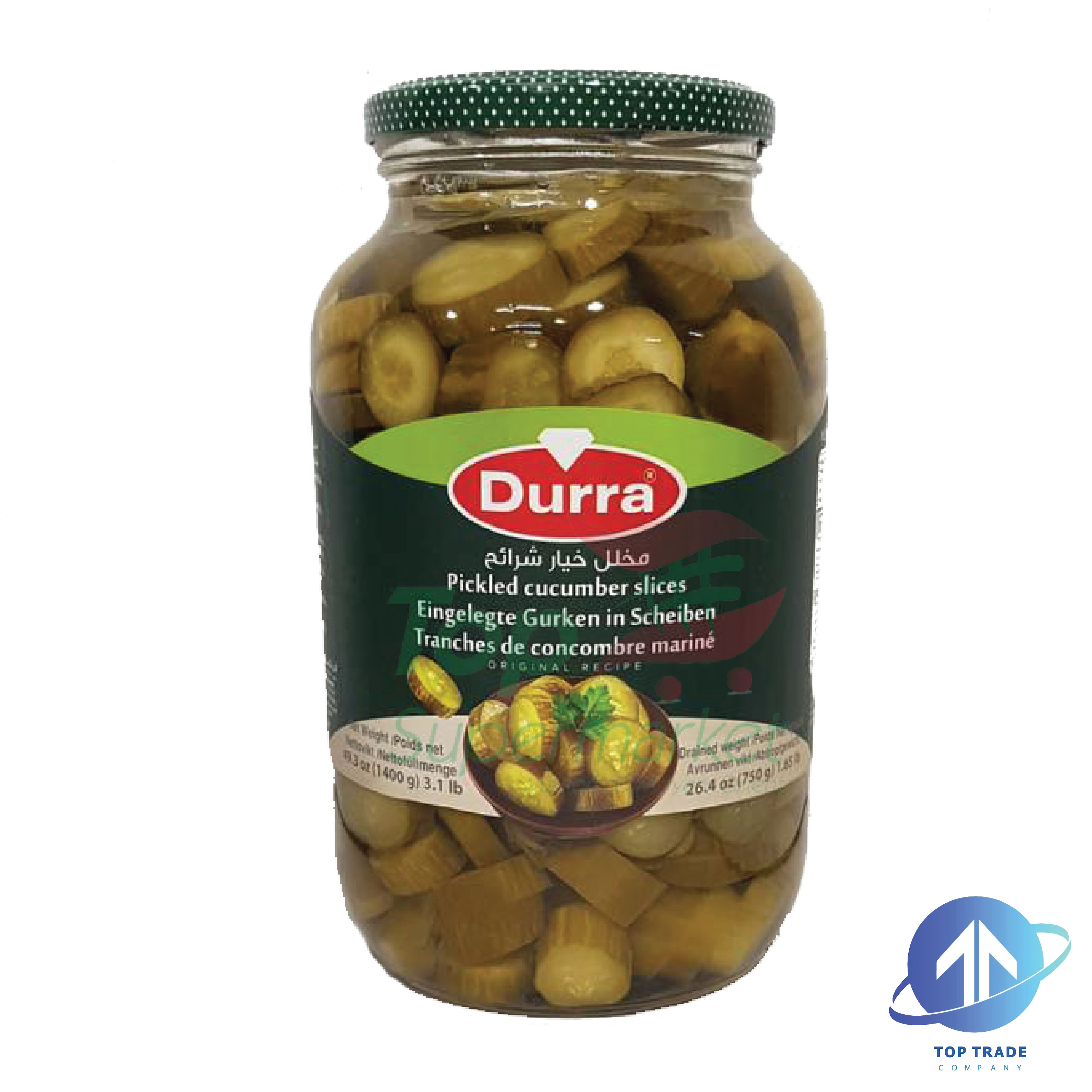 Durra Cucumber Pickles Slices 1400gr