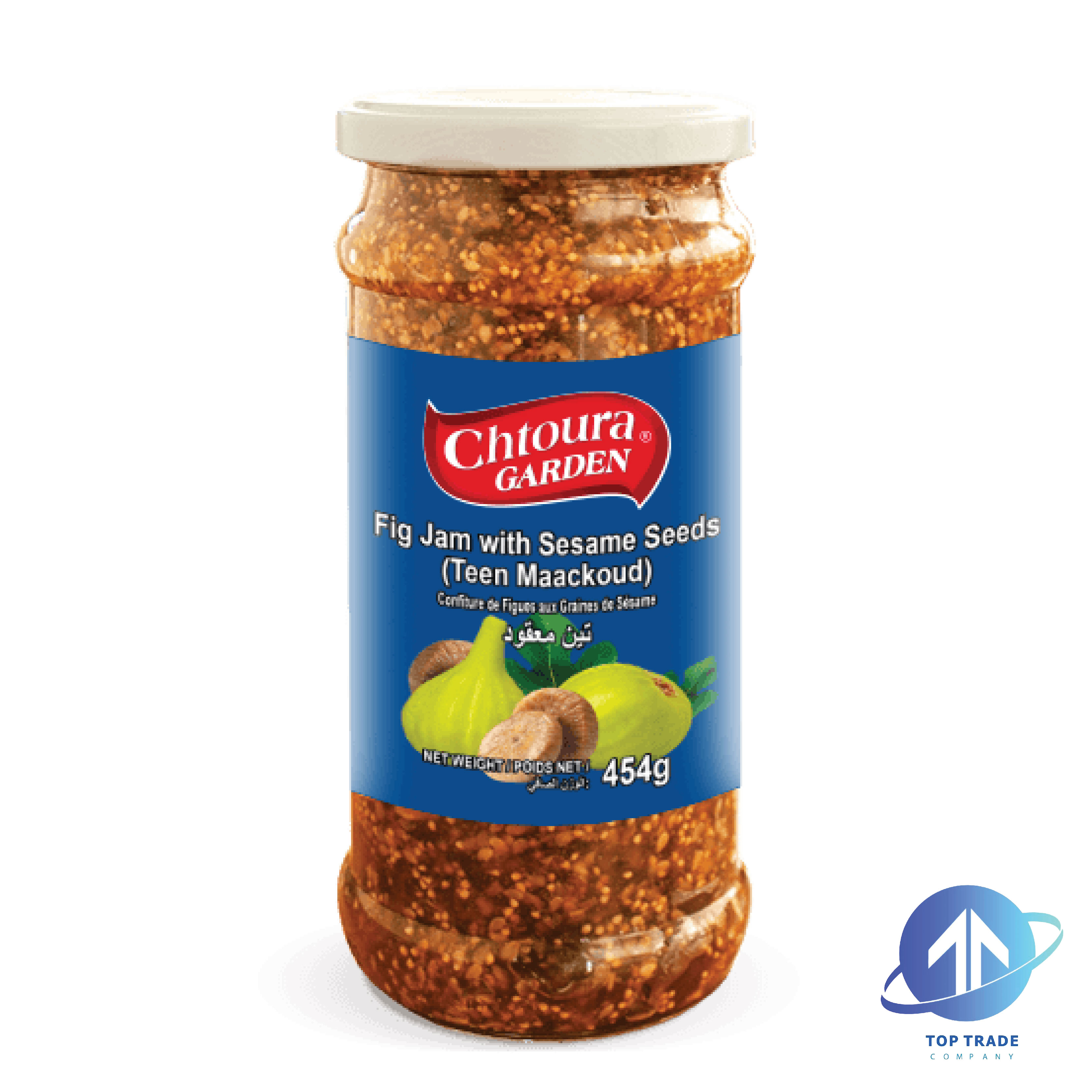 Chtoura garden Fig Jam with Sesame Seeds 454gr
