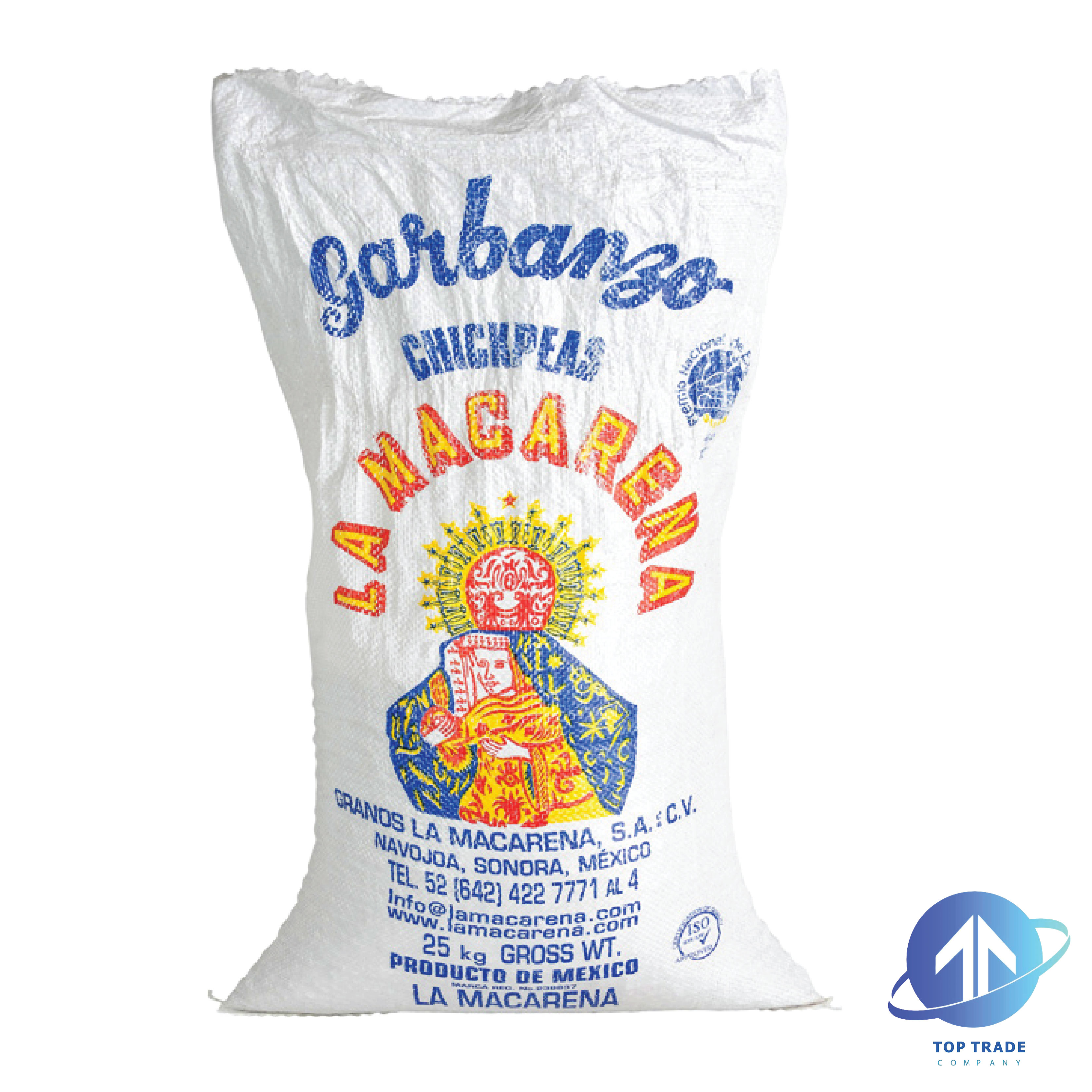 Garbanzos Chickpeas 42/44 25KG