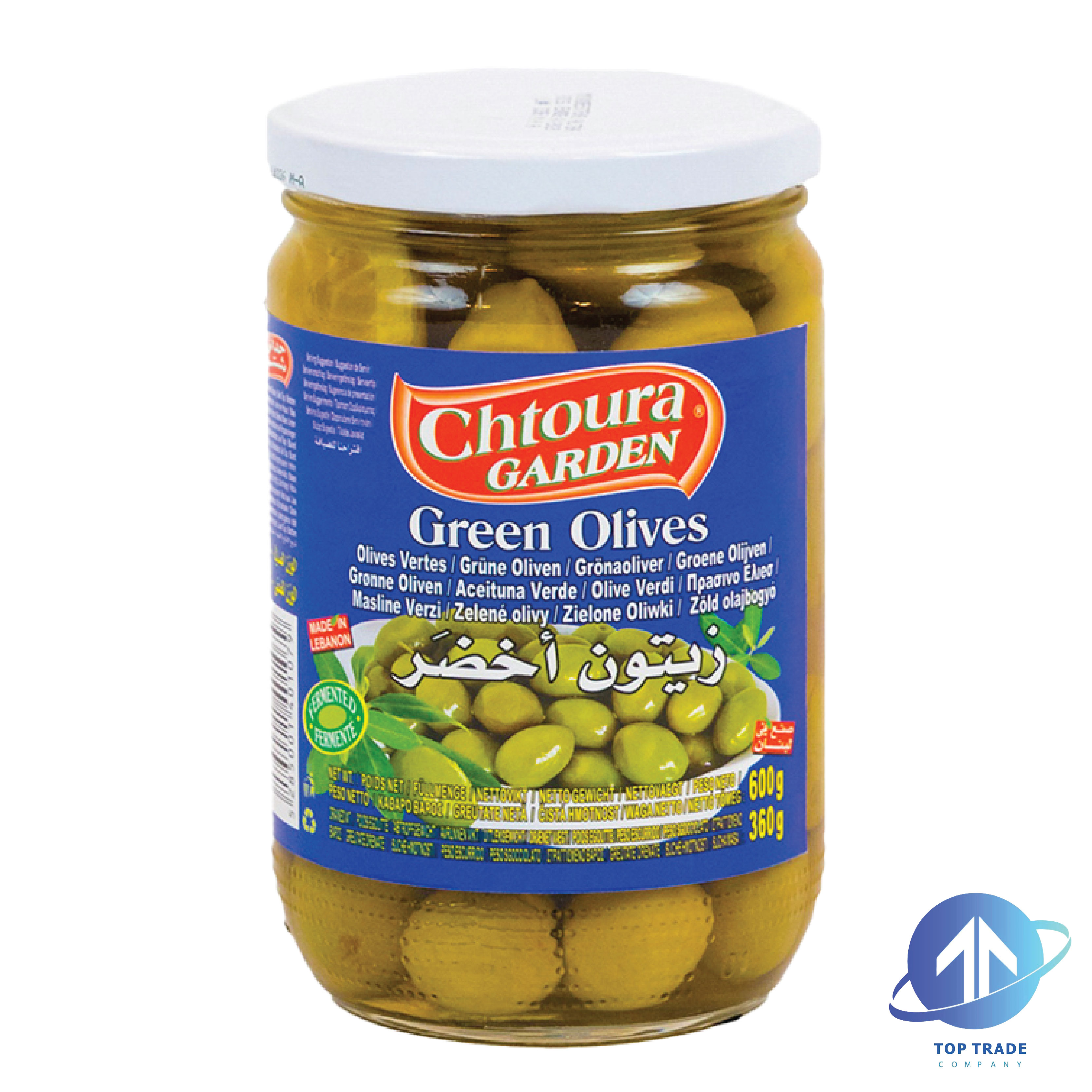 Chtoura garden Green Olives 600gr