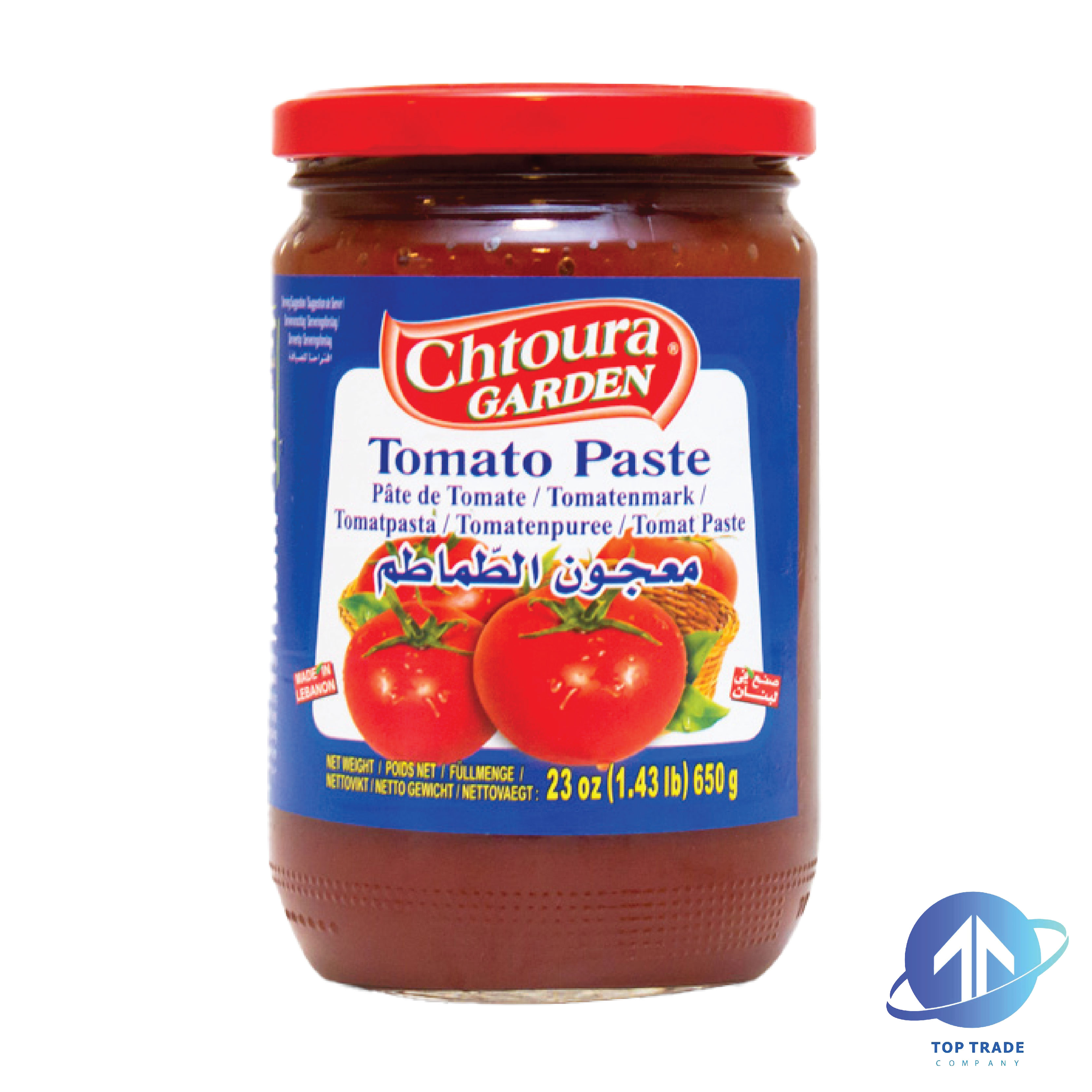 Chtoura Garden tomato paste 650gr (Glass)