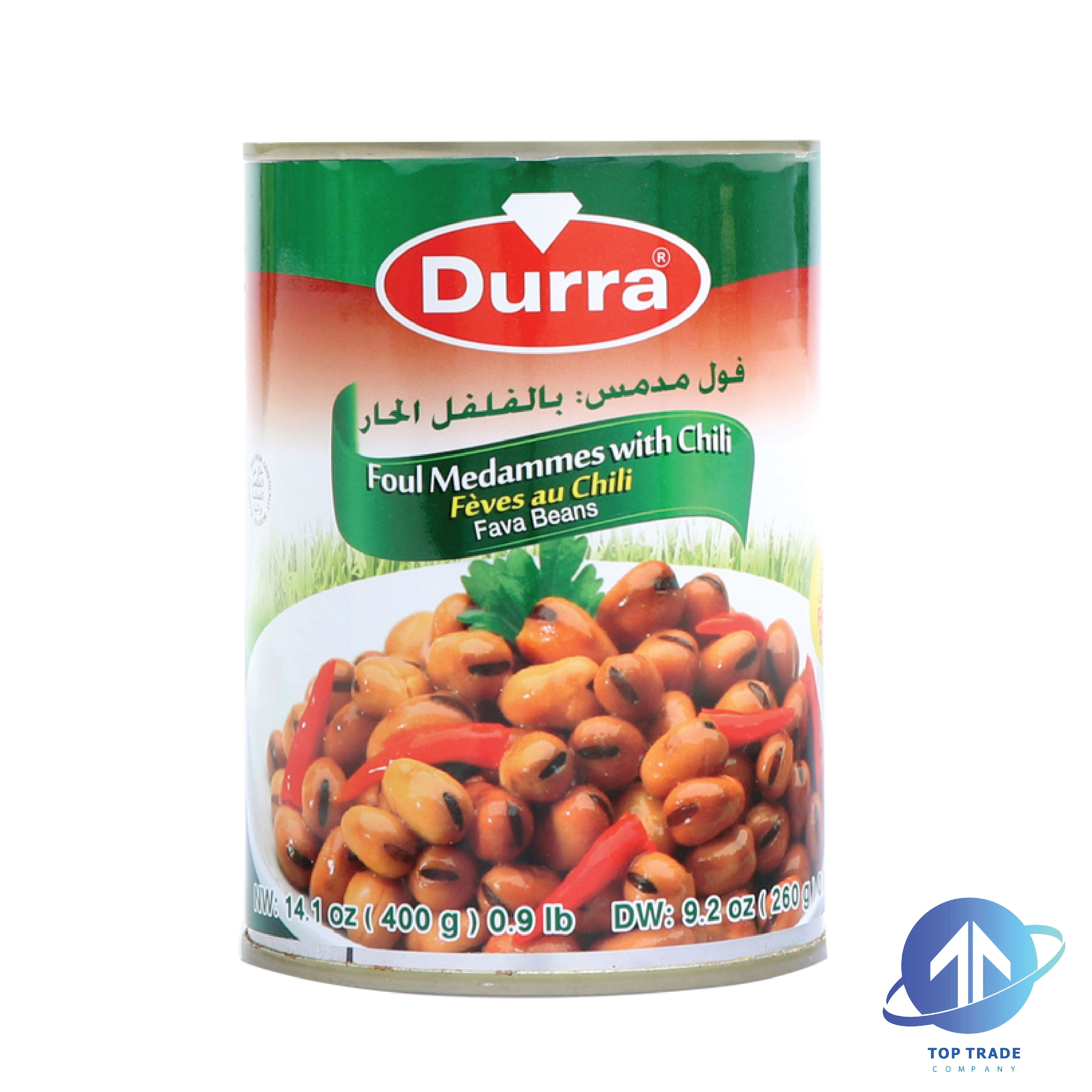 Durra Fava Beans With Chilli 400gr