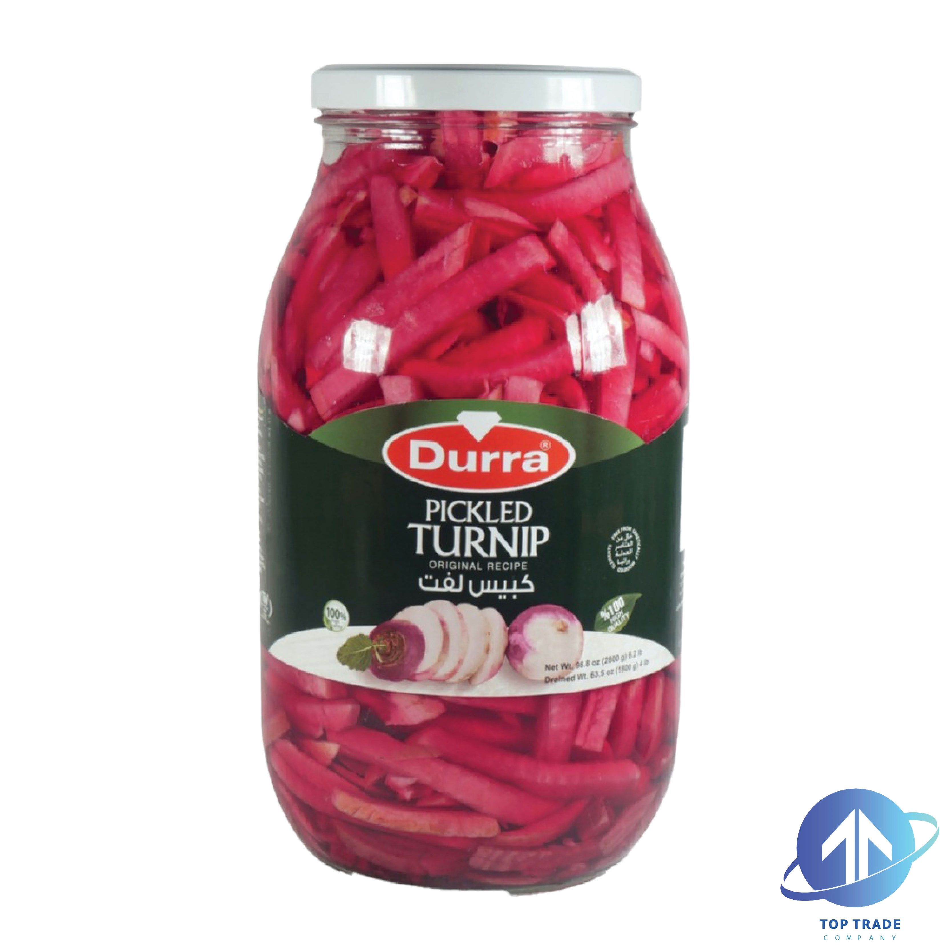Durra Turnips Pickles Slices (Glas) 3000gr