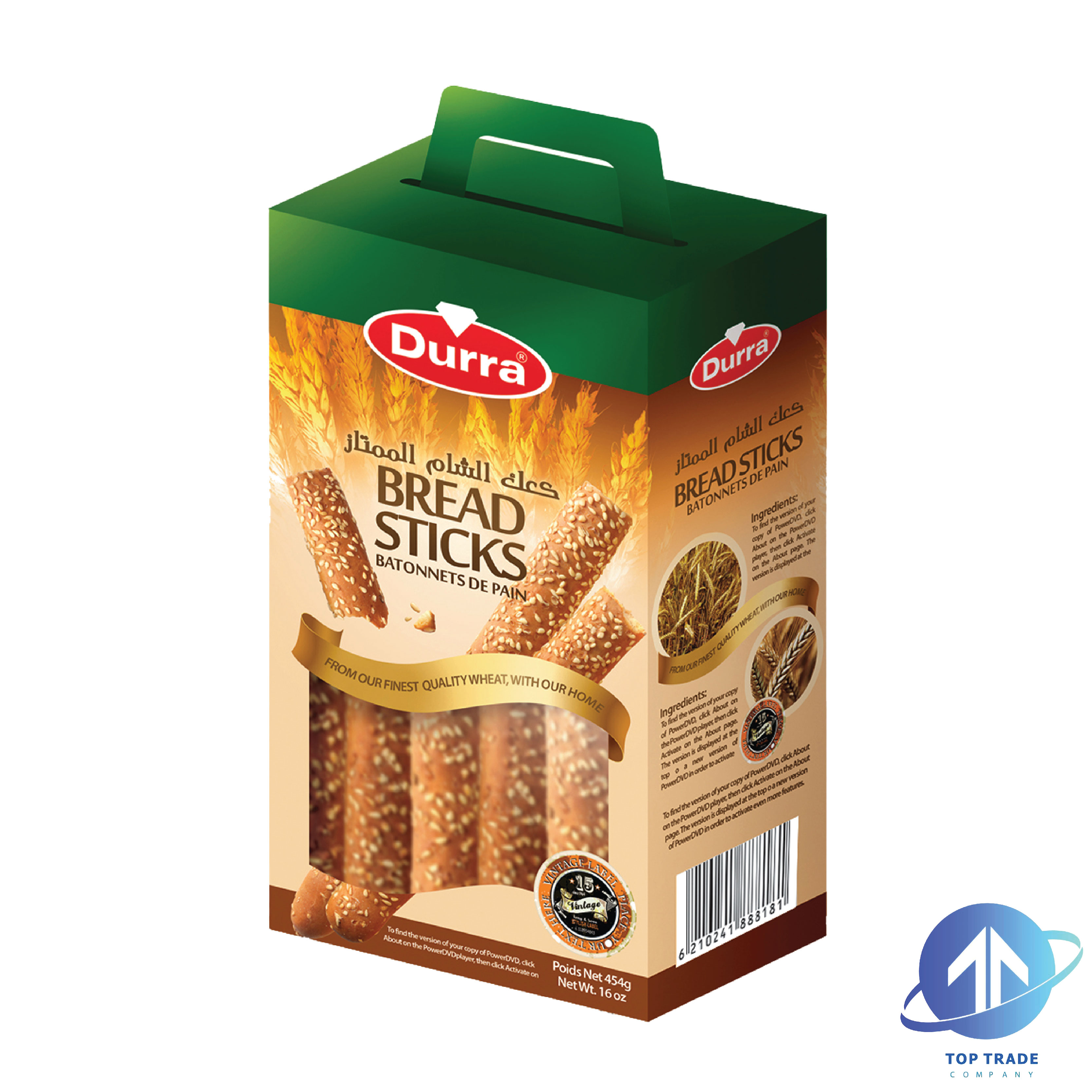 Durra Bread Sticks 454gr
