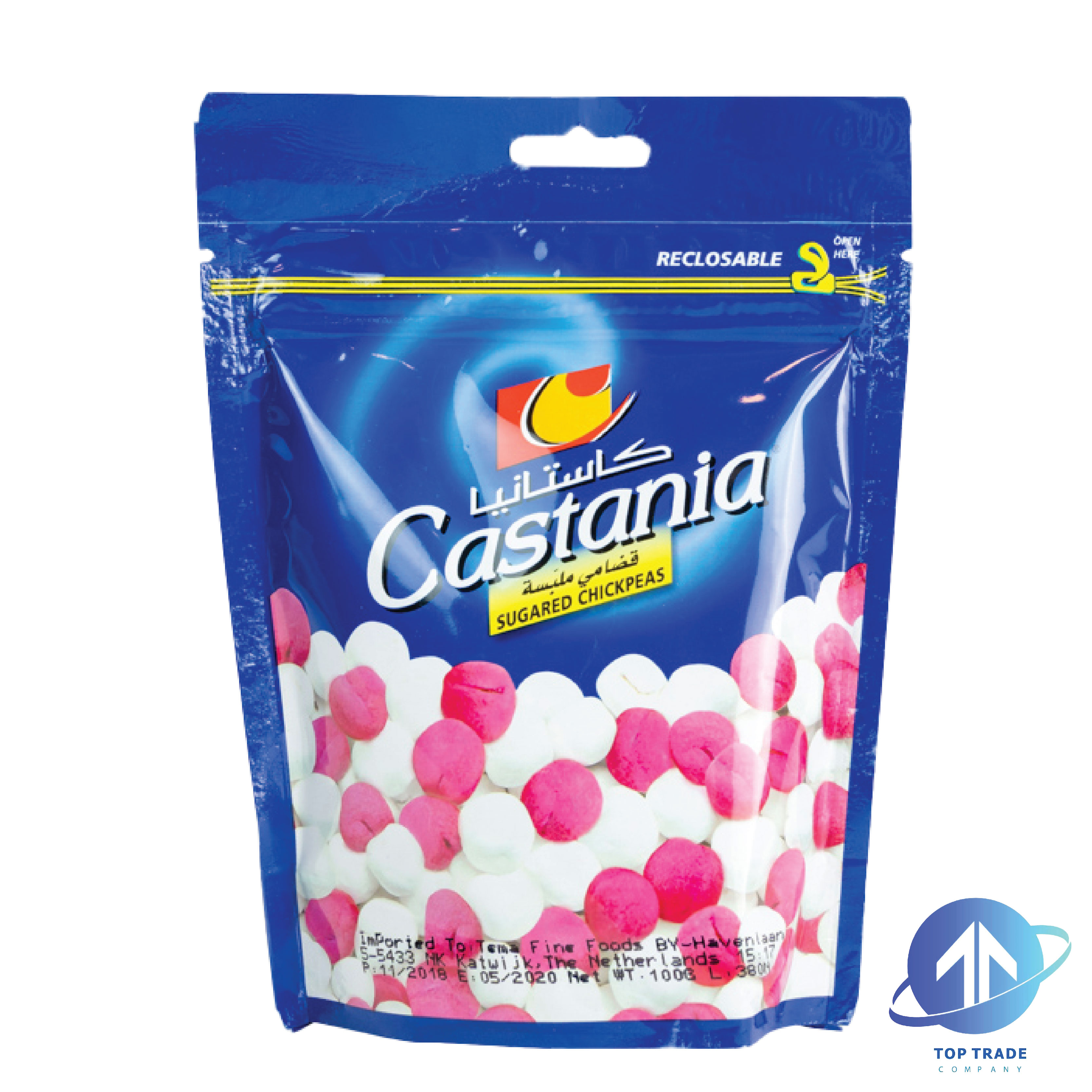 Castania Chickpeas Sugared Bag 100gr