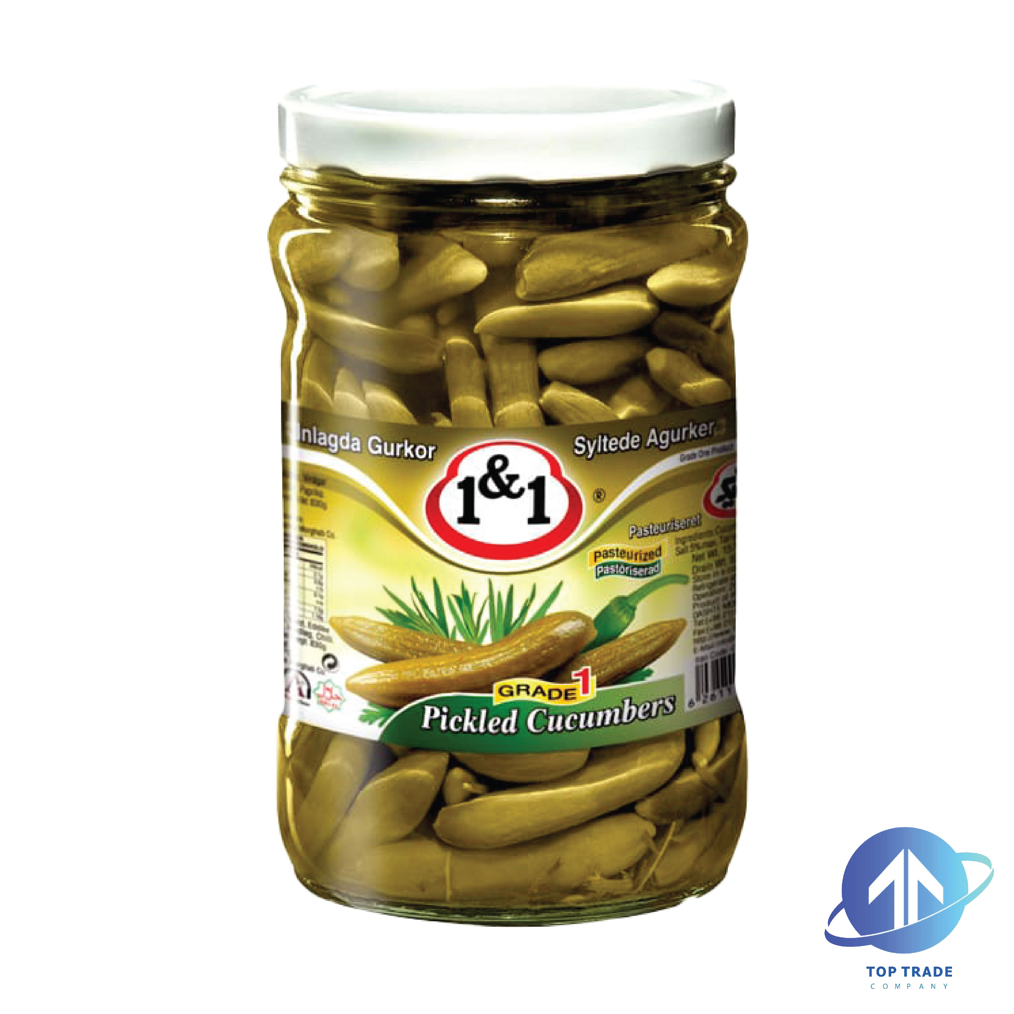 1&1 Cucumber pickles 700gr 